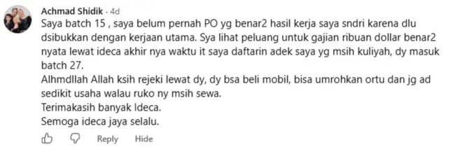 Review member Idecademia 2