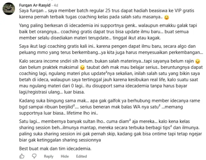 Review member Idecademia 10